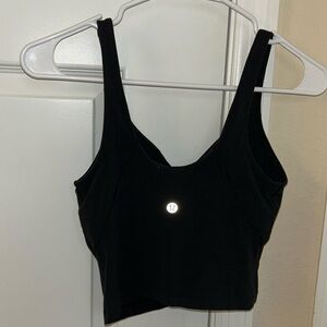 lulu align tank black